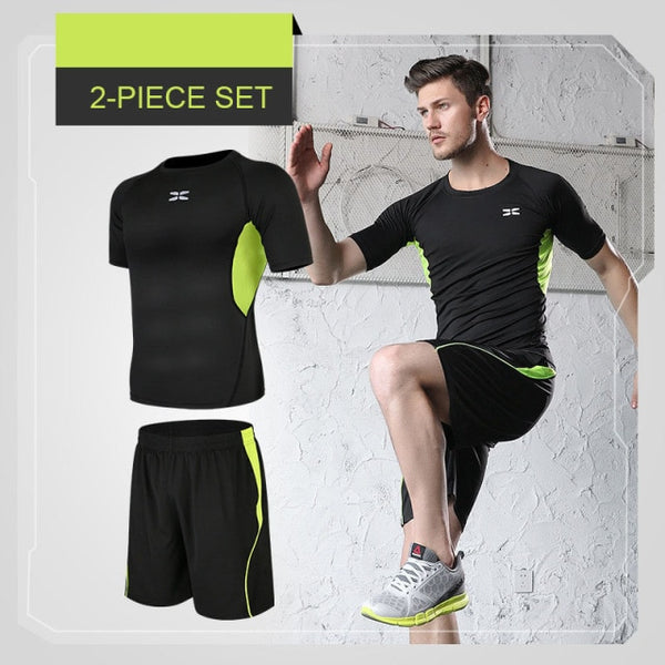 5 Pcs/Set Men&#39;s Tracksuit Gym Fitness Compression Sports Under Suit Clothes Running Jogging Wear Exercise Workout Tights Armour