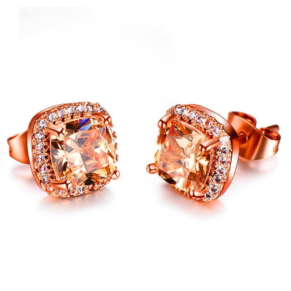 Luxury Crystal Zircon Stone Earrings