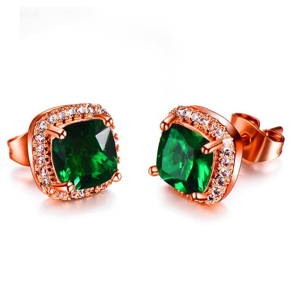 Luxury Crystal Zircon Stone Earrings