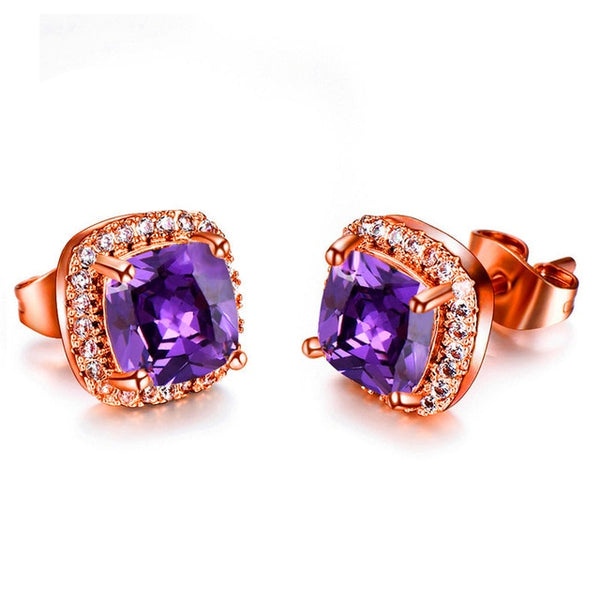 Luxury Crystal Zircon Stone Earrings