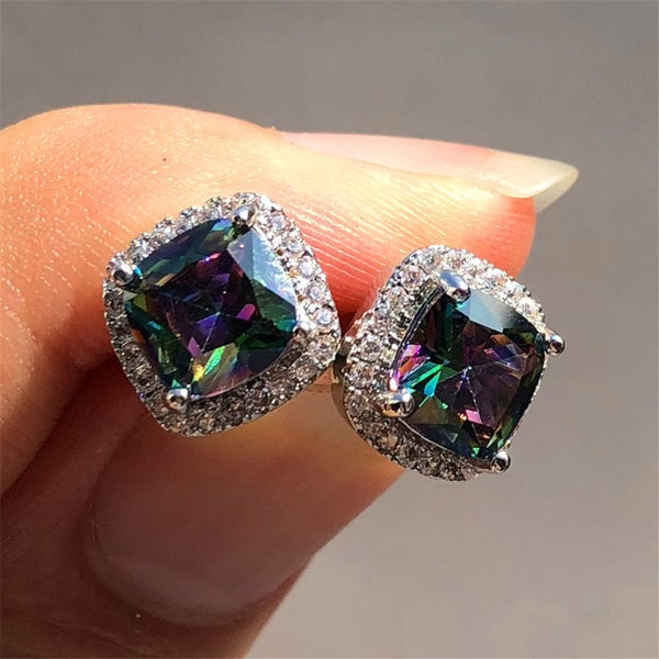 Luxury Crystal Zircon Stone Earrings