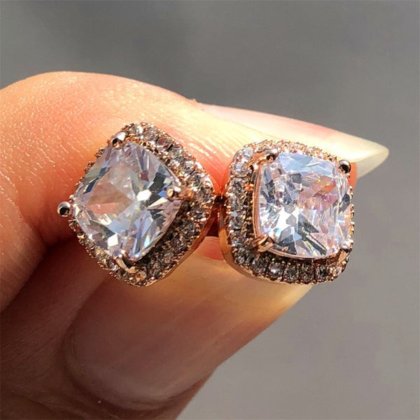 Luxury Crystal Zircon Stone Earrings