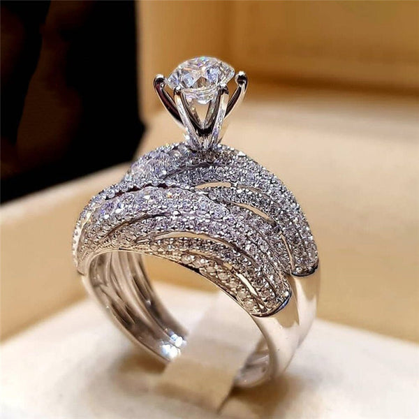 Elegant rings for Women Sliver Color